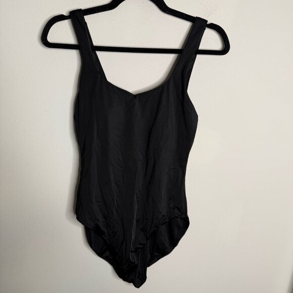 Andie Swim Women's Black Square Neck One Piece Swimsuit‎ - Size M Medium - Picture 2 of 4